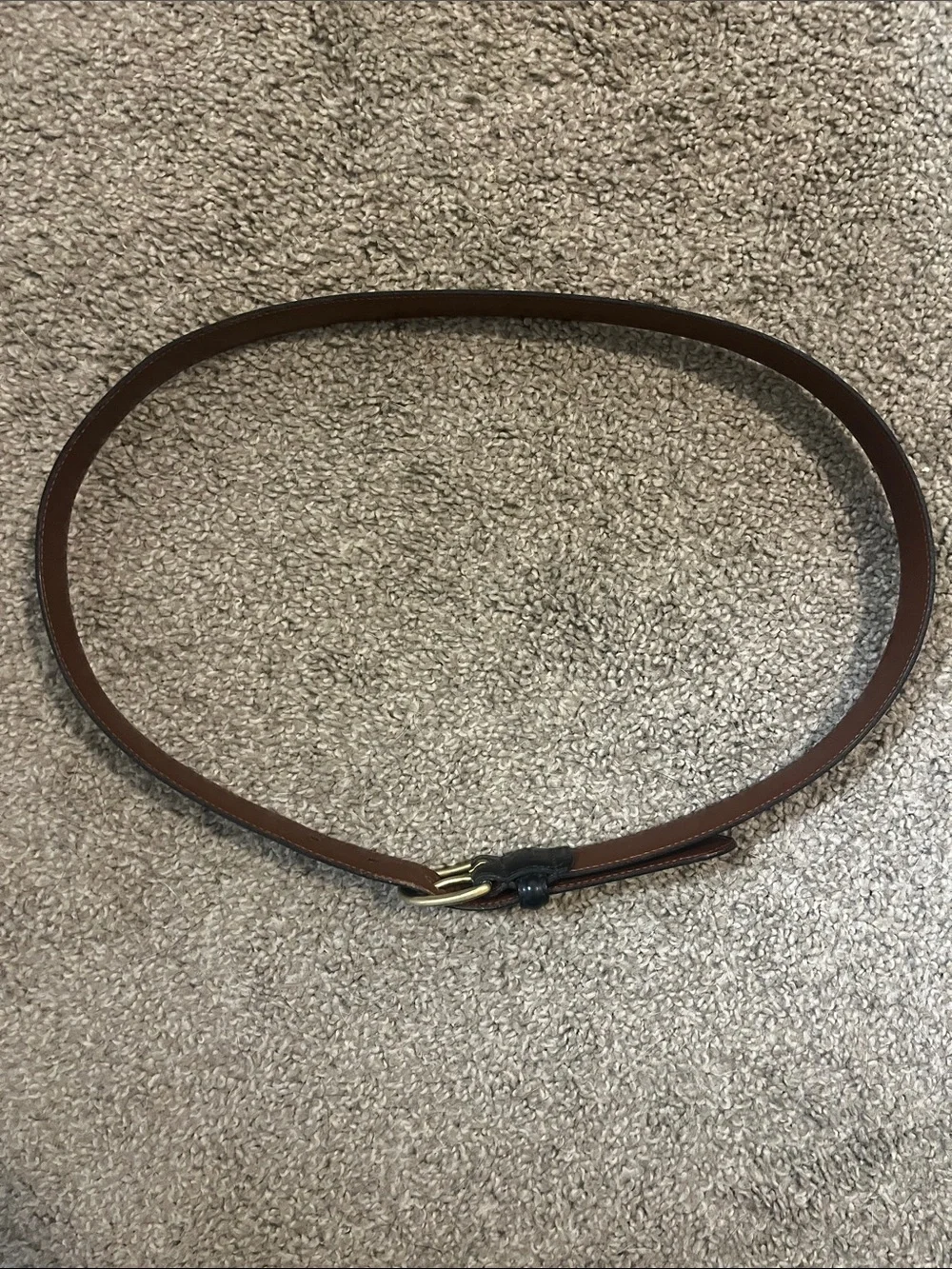 Vintage Coach 3921 Leather Belt in Black With Gold Buckle